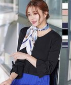 【ティアクラッセ/Tiaclasse】の【洗える】袖口フレアリボンニットカーディガン ブラック|ID: prp329100004776775 ipo3291000000034629749