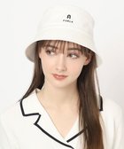 【ムーンバット/MOONBAT】の【洗える】FURLA(フルラ) フロントロゴ刺繍バケットハット オフホワイト|ID: prp329100004776784 ipo3291000000034629783