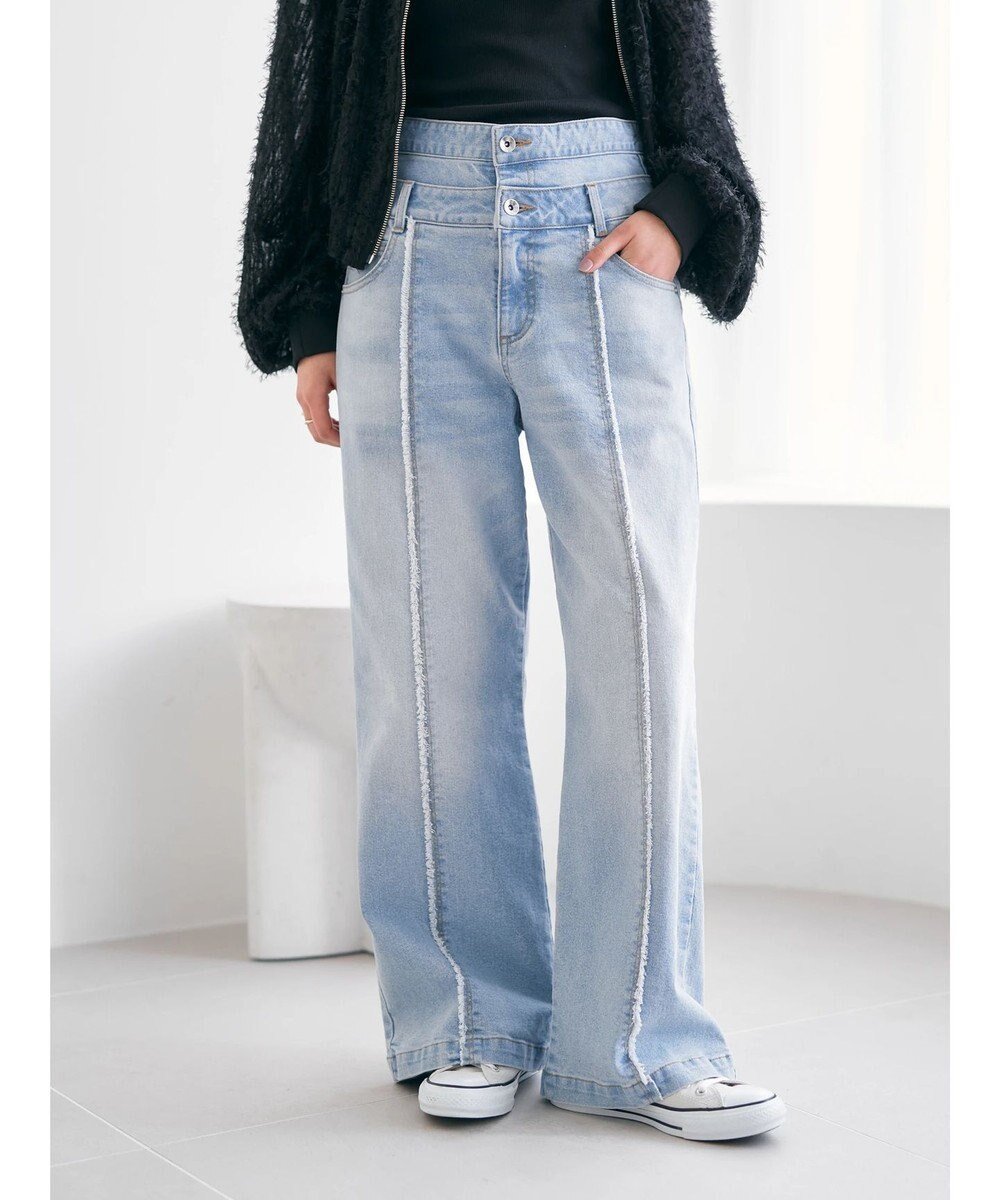 【イェッカ ヴェッカ/YECCA VECCA】の【ORGABITS】Wウエストデニム 人気、トレンドファッション・服の通販 founy(ファニー) ファッション Fashion レディースファッション Fashion for Women パンツ Pants & Trousers デニムパンツ・ジーンズ・美脚デニム Denim Jeans & Pants ヴィンテージ Vintage Style 春 Spring 切替 Switching, Contrast Panel ストレッチ Stretch, Stretchy Fabric センター Center, Center Line デニム Denim, Jeans Material トレンド Trend, Trending Now ビスチェ Bustier, Corset Top ポケット Pocket, Pocket Detail ワイド Wide, Wide Fit S/S・春夏 SS, Spring/Summer, Warm Season おすすめ Recommended / Our Picks 夏 Summer other-1|ID: prp329100004776799 ipo3291000000034629835