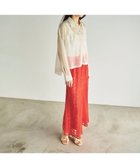 【グレース コンチネンタル/GRACE CONTINENTAL】のフレア刺繍スカート オレンジ|ID: prp329100004776801 ipo3291000000034629843