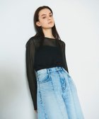 【グレース コンチネンタル/GRACE CONTINENTAL】のシアークルーニットトップ ブラック|ID: prp329100004776802 ipo3291000000034629846