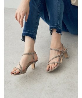 【イェッカ ヴェッカ/YECCA VECCA】のパイソン柄ナローストラップサンダル 人気、トレンドファッション・服の通販 founy(ファニー) ファッション Fashion レディースファッション Fashion for Women サンダル Sandals, Summer Shoes バランス Balance, Style Balance パイソン Python, Snakeskin Pattern プリント Print, Printed Pattern 夏 Summer 春 Spring S/S・春夏 SS, Spring/Summer, Warm Season |ID:prp329100004776807