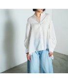 【グレース コンチネンタル/GRACE CONTINENTAL】のバックシャンオーバーシャツ ホワイト|ID: prp329100004776810 ipo3291000000034629874