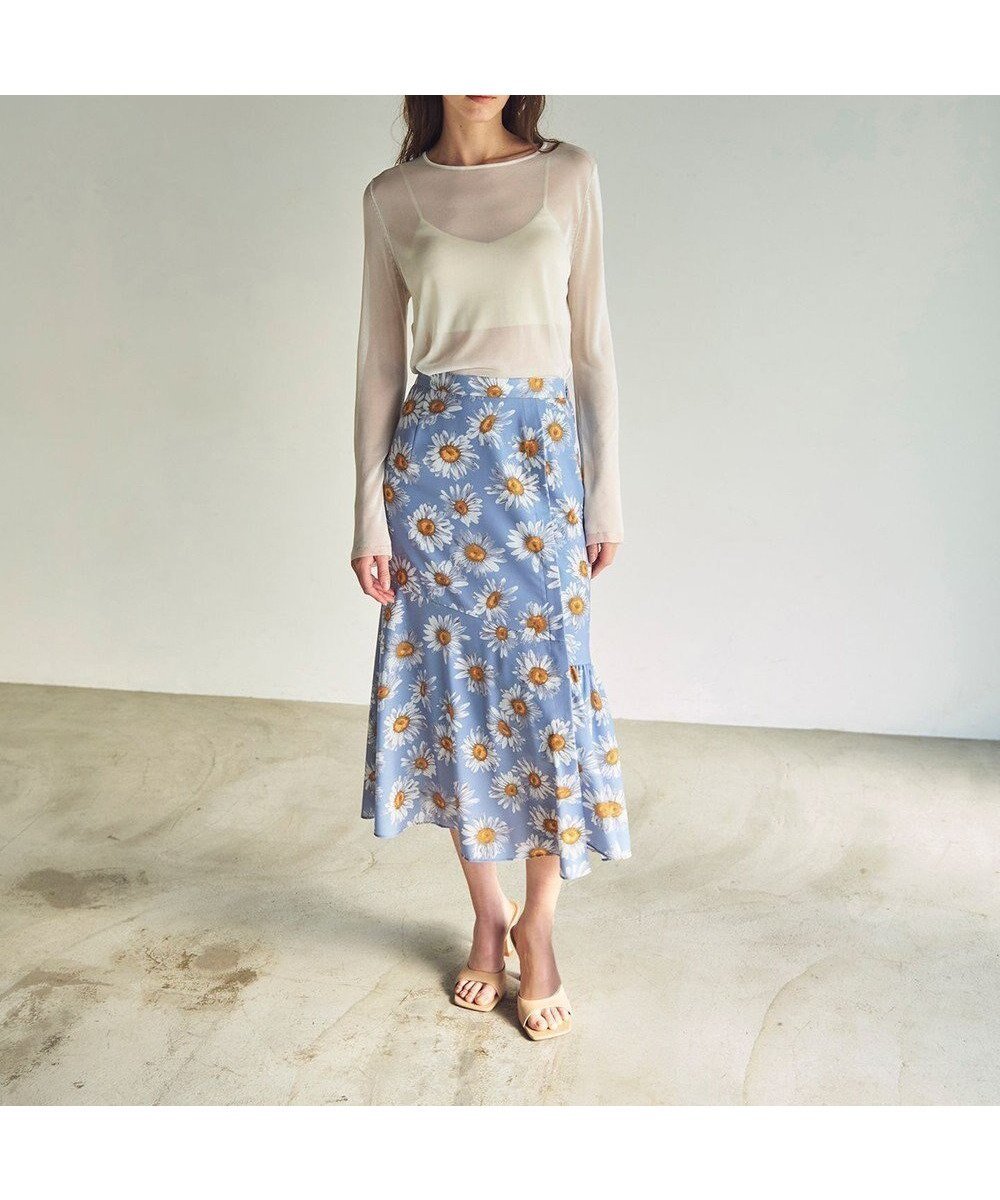【グレース コンチネンタル/GRACE CONTINENTAL】のマーガレットフラワープリントスカート 人気、トレンドファッション・服の通販 founy(ファニー) ファッション Fashion レディースファッション Fashion for Women スカート Skirts おすすめ Recommended / Our Picks ギャザー Gathered, Ruffled シンプル Simple, Minimal セットアップ Set-Up, Coordinated Outfit プリント Print, Printed Pattern マーガレット Marguerite, Daisy Pattern ヴィンテージ Vintage Style 夏 Summer 春 Spring S/S・春夏 SS, Spring/Summer, Warm Season other-1|ID: prp329100004776820 ipo3291000000034629926