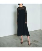 【グレース コンチネンタル/GRACE CONTINENTAL】のプリーツコンビベアワンピース ブラック|ID: prp329100004776821 ipo3291000000034629931