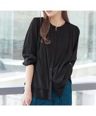 【ティアクラッセ/Tiaclasse】の【新色追加・洗える】重ねヘムタックブラウス ブラック|ID: prp329100004776827 ipo3291000000034629950