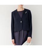 【23区/NIJYUSANKU】の【APPLAUDIR】クリアジョーゼット 3WAYコンパクトジャケット 人気、トレンドファッション・服の通販 founy(ファニー) ファッション Fashion レディースファッション Fashion for Women アウター Coat / Outerwear Collection レディースジャケット・軽アウター Jackets ノーカラージャケット / シンプル上品コーデ Collarless Jackets 春 Spring コンパクト Compact, Small Size ジャケット Jacket, Outerwear ジョーゼット Georgette, Semi-Sheer Fabric ドレス Dress, One-Piece ドレープ Drape, Draping Fabric パーティ Party, Party Style ビジュー Bijou, Jewel-like Accent フロント Front, Front Design ベルベット Velvet, Velvety リボン Ribbon, Bow A/W・秋冬 Autumn/Winter S/S・春夏 SS, Spring/Summer, Warm Season おすすめ Recommended / Our Picks 夏 Summer 2023年 2023 2023-2024秋冬・A/W Autumn/Winter 2023–24 AW23–24 結婚式 Wedding ビジネス 仕事 通勤 Business / Work / Commuting thumbnail ネイビー系|ID: prp329100004776828 ipo3291000000034629957