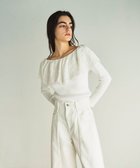 【グレース コンチネンタル/GRACE CONTINENTAL】のカットワークリブニットトップ 人気、トレンドファッション・服の通販 founy(ファニー) ファッション Fashion レディースファッション Fashion for Women トップス・カットソー Cut & Sew Tops ニット Knit Tops & Sweaters コンシャス Conscious, Bodycon シアー Sheer, See-Through セーター Sweater, Knitwear デコルテ Décolleté, Neckline フィット Fit, Slim Fit フェミニン Feminine, Girly ワーク Workwear, Utility Style 夏 Summer 春 Spring S/S・春夏 SS, Spring/Summer, Warm Season thumbnail ホワイト|ID: prp329100004776829 ipo3291000000034629962