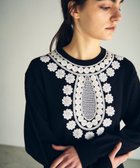 【グレース コンチネンタル/GRACE CONTINENTAL】のエスニック刺繍ニットワンピース 人気、トレンドファッション・服の通販 founy(ファニー) ファッション Fashion レディースファッション Fashion for Women ワンピース Dresses ニットワンピース Knit Dresses アクセサリー Fashion Accessories エスニック Ethnic Style スパンコール Sequins, Sequin Embellishment 夏 Summer 春 Spring S/S・春夏 SS, Spring/Summer, Warm Season thumbnail ブラック|ID: prp329100004776836 ipo3291000000034629990