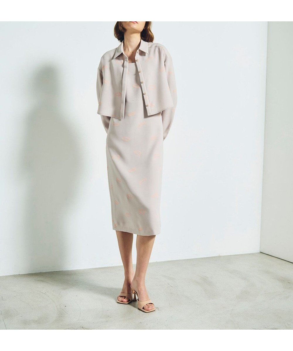 【グレース コンチネンタル/GRACE CONTINENTAL】のリップモチーフショートシャツ インテリア・キッズ・メンズ・レディースファッション・服の通販 founy(ファニー) ファッション Fashion レディースファッション Fashion for Women トップス・カットソー Cut & Sew Tops シャツ・ブラウス・オフィスカジュアル Elegant Blouses & Button-Ups おすすめ Recommended / Our Picks クロップド Cropped, Short Length ショルダー Shoulder, Shoulder Strap ストレッチ Stretch, Stretchy Fabric セットアップ Set-Up, Coordinated Outfit ドロップ Drop Shoulder, Dropped Style プリント Print, Printed Pattern モチーフ Motif, Design Theme リップ Lip, Lip Motif 夏 Summer 春 Spring S/S・春夏 SS, Spring/Summer, Warm Season ベージュ|ID: prp329100004776844 ipo3291000000034630015