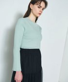 【グレース コンチネンタル/GRACE CONTINENTAL】のリブニットトップ 人気、トレンドファッション・服の通販 founy(ファニー) ファッション Fashion レディースファッション Fashion for Women トップス・カットソー Cut & Sew Tops ニット Knit Tops & Sweaters おすすめ Recommended / Our Picks インナー Innerwear シンプル Simple, Minimal セーター Sweater, Knitwear フィット Fit, Slim Fit フレア Flare, Flared 夏 Summer 春 Spring S/S・春夏 SS, Spring/Summer, Warm Season thumbnail ライトグリーン|ID: prp329100004776847 ipo3291000000034630032