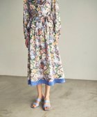 【グレース コンチネンタル/GRACE CONTINENTAL】のグラデフラワープリントスカート サックス|ID: prp329100004776848 ipo3291000000034630052