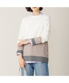 【ジェイ プレス/J.PRESS】の【洗える】CLEAR COTTON BLEND カラーブロック ニット ホワイト系1|ID: prp329100004776857 ipo3291000000034630110