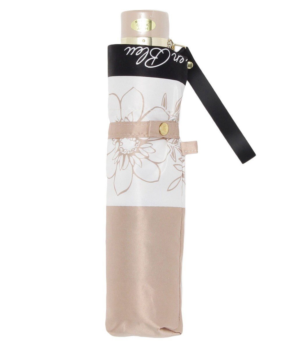 【ムーンバット/MOONBAT】のLANVIN en Bleu 折りたたみ傘 サテンプリントフラワー インテリア・キッズ・メンズ・レディースファッション・服の通販 founy(ファニー) 　ファッション　Fashion　レディースファッション　Fashion for Women　レイングッズ・傘・晴雨兼用傘　Umbrellas & Rain Gear　サテン　Satin, Glossy Fabric　フランス　France, French　ブロック　Block, Solid Block Pattern　ミックス　Mix, Mixed Style　傘　Umbrella, Parasol　ベージュ|ID: prp329100004776860 ipo3291000000036261087