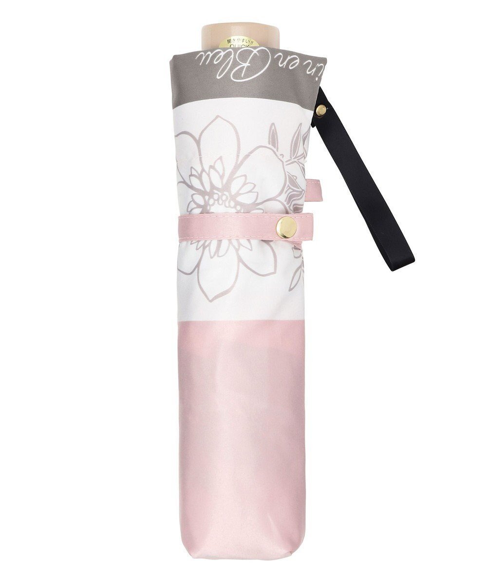 【ムーンバット/MOONBAT】のLANVIN en Bleu 折りたたみ傘 サテンプリントフラワー インテリア・キッズ・メンズ・レディースファッション・服の通販 founy(ファニー) 　ファッション　Fashion　レディースファッション　Fashion for Women　レイングッズ・傘・晴雨兼用傘　Umbrellas & Rain Gear　サテン　Satin, Glossy Fabric　フランス　France, French　ブロック　Block, Solid Block Pattern　ミックス　Mix, Mixed Style　傘　Umbrella, Parasol　ピンク|ID: prp329100004776860 ipo3291000000036261089