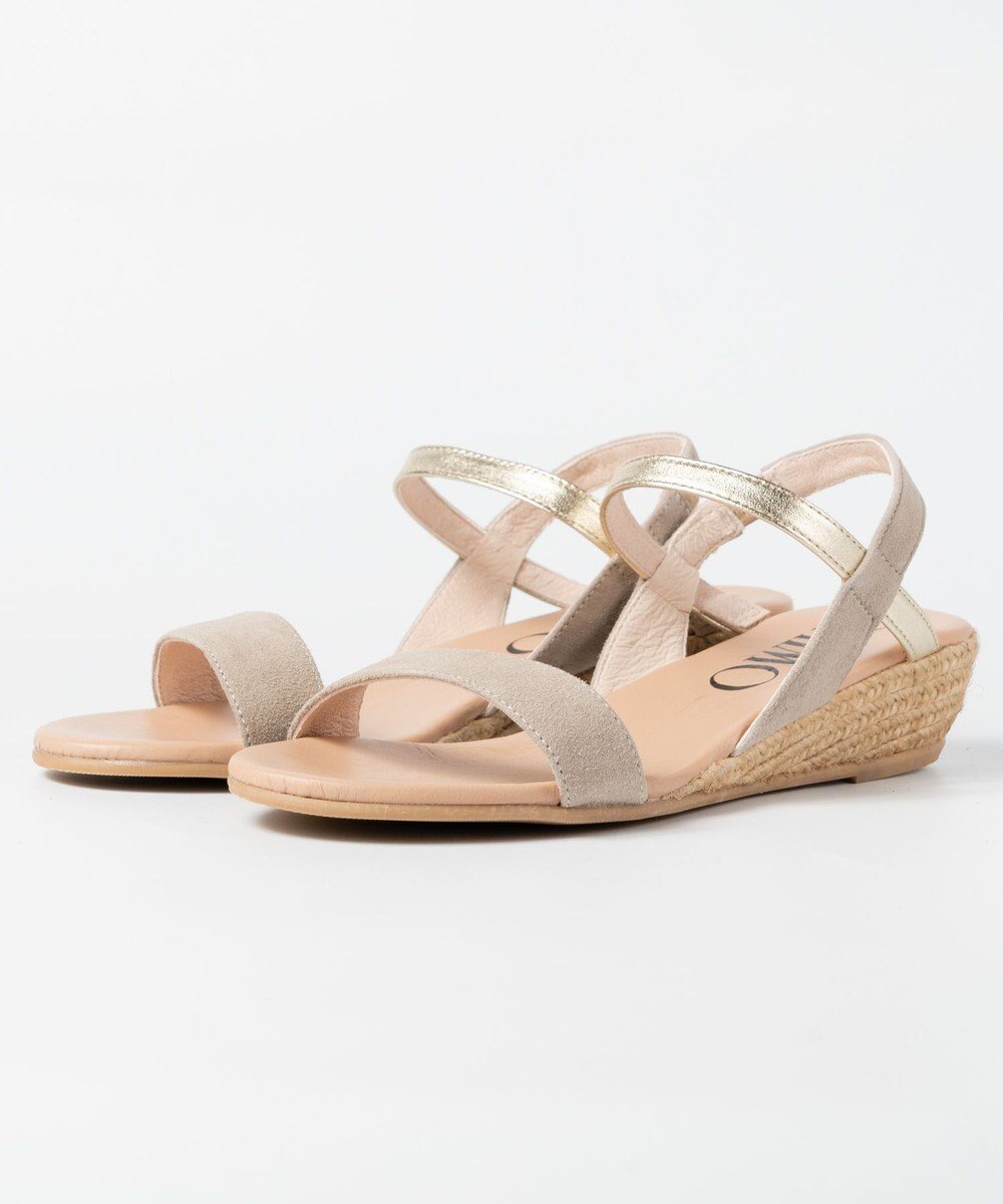 【ガイモ/gaimo】の【GAIMO/ガイモ】バイカラーストラップサンダル/NEPAL-RS インテリア・キッズ・メンズ・レディースファッション・服の通販 founy(ファニー) 　ファッション　Fashion　レディースファッション　Fashion for Women　サンダル　Sandals, Summer Shoes　シンプル　Simple, Minimal　ジュート　Jute, Natural Fiber　プリーツ　Pleats, Pleated　人気　Popular, Best Seller　夏　Summer　春　Spring　S/S・春夏　SS, Spring/Summer, Warm Season　グレー|ID: prp329100004776892 ipo3291000000034630293