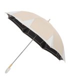 【ムーンバット/MOONBAT】の【フルラ (FURLA)】晴雨兼用日傘 長傘 バイカラーロゴ刺繍 一級遮光 UV 人気、トレンドファッション・服の通販 founy(ファニー) ファッション Fashion レディースファッション Fashion for Women レイングッズ・傘・晴雨兼用傘 Umbrellas & Rain Gear おすすめ Recommended / Our Picks イタリア Italy エレガント 上品 Elegant コレクション Collection, Seasonal Line パターン Pattern, Design Print 傘 Umbrella, Parasol 日傘 Parasol, UV Umbrella thumbnail ベージュ|ID: prp329100004776909 ipo3291000000034630577