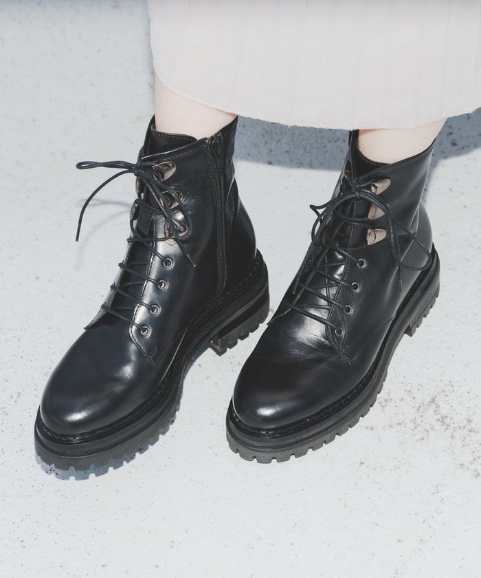 【ボントレ/BONTRE】の【LucaGrossi/ルカグロッシ】レースアップサイドジップショートブーツ インテリア・キッズ・メンズ・レディースファッション・服の通販 founy(ファニー) https://founy.com/ ファッション Fashion レディースファッション Fashion for Women イタリア Italy フィット Fit, Slim Fit レース Lace, Lace Fabric エレガント 上品 Elegant 厚底 Platform Shoes A/W・秋冬 Autumn/Winter |ID: prp329100004777375 ipo3291000000034639608