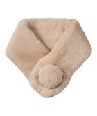 【ムーンバット/MOONBAT】の【洗える】ふわもふマフラー ミニうさしっぽ ベージュ|ID: prp329100004777387 ipo3291000000035774249