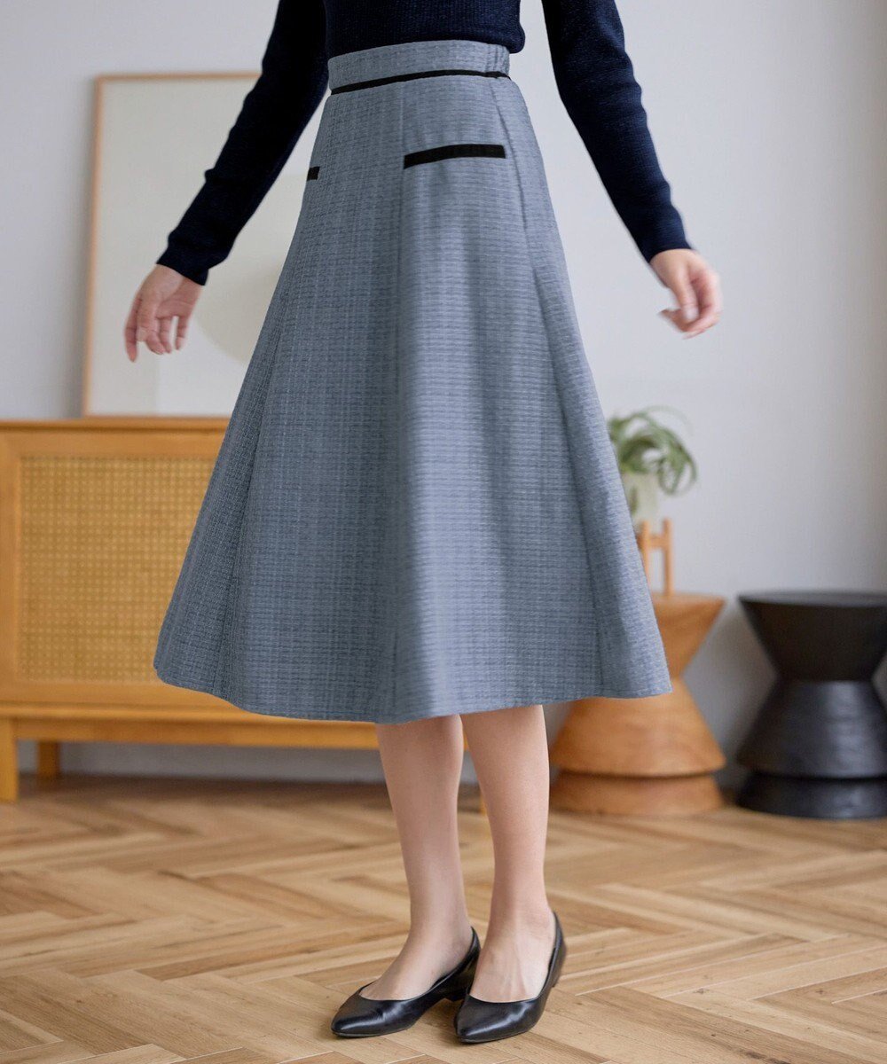【ティアクラッセ/Tiaclasse】のベロアラインツイードスカート インテリア・キッズ・メンズ・レディースファッション・服の通販 founy(ファニー) ファッション Fashion レディースファッション Fashion for Women スカート Skirts アクセサリー Fashion Accessories ウォッシャブル Machine Washable 春 Spring 洗える Machine Washable 秋 Autumn カーディガン Cardigan, Knitwear シューズ Shoes, Footwear チュニック Tunic, Long Top ツイード Twill, Twill Weave 定番 Standard, Basic Item フェミニン Feminine, Girly フレア Flare, Flared ベルベット Velvet, Velvety ベロア Velour, Soft Velvet ポケット Pocket, Pocket Detail リボン Ribbon, Bow 冬 Winter / This Winter A/W・秋冬 Autumn/Winter 再入荷 Restock / Back in Stock エレガント 上品 Elegant 新作・新入荷 New Arrivals / New In サックスグレー|ID: prp329100004777390 ipo3291000000034639713