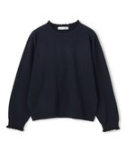 【アンフィーロ 自由区/UNFILO】のフリルトリミング ニット 人気、トレンドファッション・服の通販 founy(ファニー) ファッション Fashion レディースファッション Fashion for Women トップス・カットソー Cut & Sew Tops ニット Knit Tops & Sweaters ウォッシャブル Machine Washable シルク Silk, 100% Silk ストレッチ Stretch, Stretchy Fabric セーター Sweater, Knitwear トリミング Trimming, Decorative Edge フリル Frill, Ruffle レース Lace, Lace Fabric A/W・秋冬 Autumn/Winter thumbnail ネイビー×ネイビー|ID: prp329100004777396 ipo3291000000034779227
