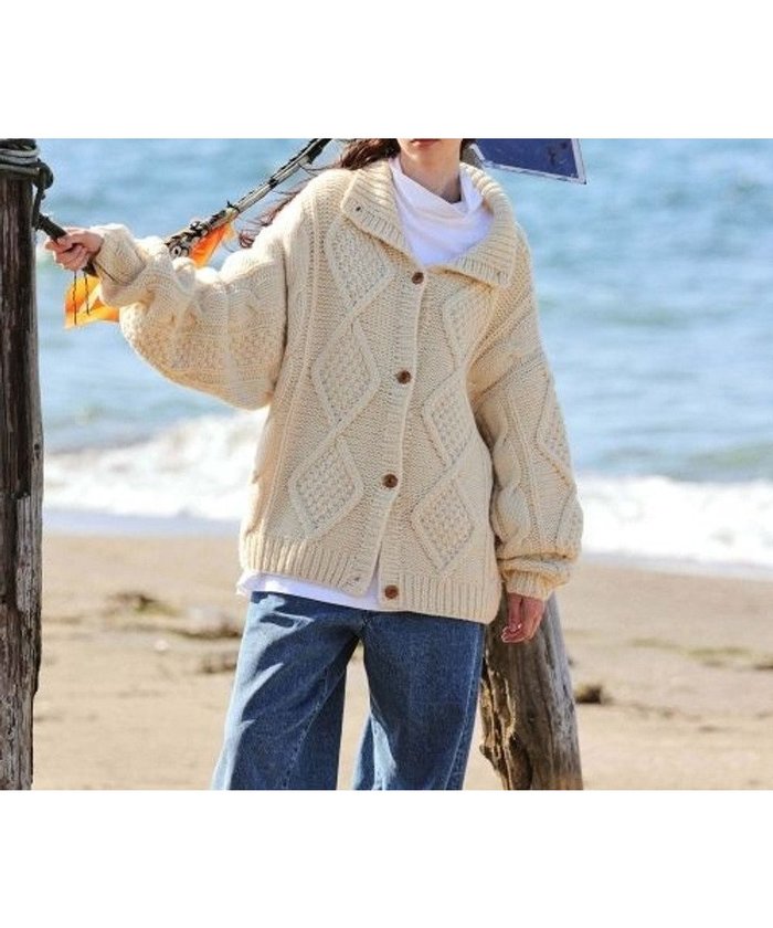 【リノ/LENO】のARAN PULLOVER【UNISEX】アラン柄ニットプルオーバー/カーディガン インテリア・キッズ・メンズ・レディースファッション・服の通販 founy(ファニー) https://founy.com/ ファッション Fashion レディースファッション Fashion for Women トップス・カットソー Cut & Sew Tops ニット Knit Tops & Sweaters カーディガン・羽織り Layered Style Cardigans カジュアルプルオーバー・ニットトップス Pullovers & Knit Tops / Casual Pullovers ウッド Wooden Design カーディガン Cardigan, Knitwear ジャケット Jacket, Outerwear セーター Sweater, Knitwear デニム Denim, Jeans Material ユニセックス Unisex, Genderless 冬 Winter / This Winter A/W・秋冬 Autumn/Winter |ID: prp329100004777404 ipo3291000000034639770