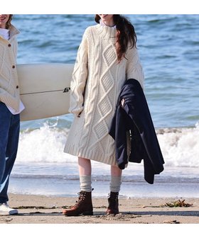 【リノ/LENO】のARAN ONEPIECE アラン柄ニットワンピース 人気、トレンドファッション・服の通販 founy(ファニー) ファッション Fashion レディースファッション Fashion for Women ワンピース Dresses ニットワンピース Knit Dresses ジャケット Jacket, Outerwear セーター Sweater, Knitwear デニム Denim, Jeans Material 冬 Winter / This Winter A/W・秋冬 Autumn/Winter |ID:prp329100004777405