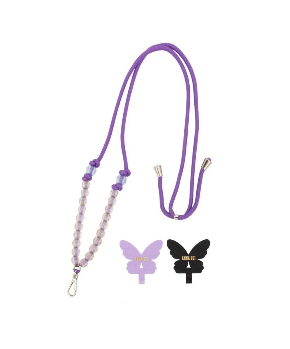 【アナスイ/ANNA SUI】のASストラップ スマホストラップ インテリア・キッズ・メンズ・レディースファッション・服の通販 founy(ファニー) 　ファッション　Fashion　レディースファッション　Fashion for Women　スポーツウェア　Functional & Stylish Sportswear　おすすめ　Recommended / Our Picks　アクセサリー　Fashion Accessories　カラフル　Colorful Design　ギフト プレゼント　Gift / Present　ショルダー　Shoulder, Shoulder Strap　スポーツ　Sports, Activewear　スマート　Smart, Elegant　バタフライ　Butterfly, Butterfly Motif　モバイル　Mobile, Smartphone　ラップ　Wrap, Wrap Design　パープル|ID: prp329100004777407 ipo3291000000034639787