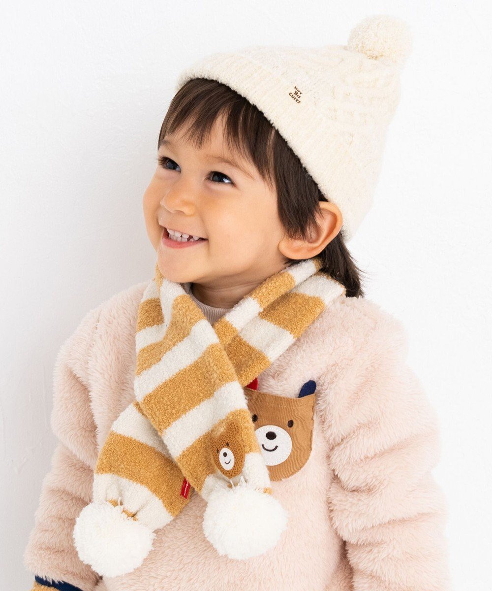 【ミキハウスホットビスケッツ/MIKI HOUSE HOT BISCUITS / KIDS】のマシュマロニット マフラー インテリア・キッズ・メンズ・レディースファッション・服の通販 founy(ファニー) ファッション Fashion キッズファッション Fashion for Kids おすすめ Recommended / Our Picks ギフト プレゼント Gift / Present クリスマス X'mas Christmas / X'mas スヌード Snood, Infinity Scarf ボーダー Border, Stripe マフラー Scarf, Muffler A/W・秋冬 Autumn/Winter ベージュ|ID: prp329100004777425 ipo3291000000034639875