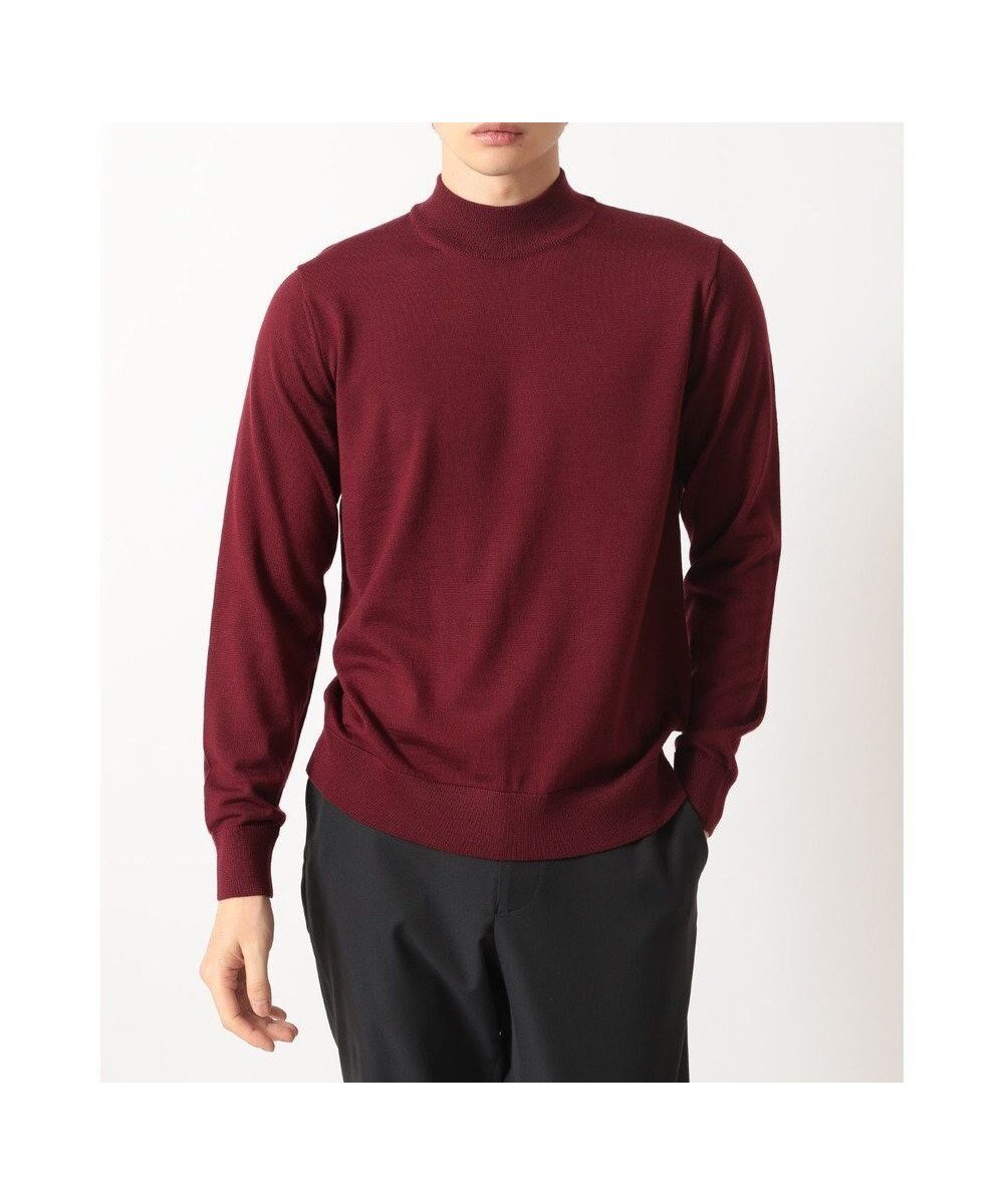 【ダックス/DAKS / MEN】のモックネック ニットプルオーバー インテリア・キッズ・メンズ・レディースファッション・服の通販 founy(ファニー) 　ファッション　Fashion　メンズファッション　Fashion for Men　トップス・カットソー　Cut & Sew Tops　ニット・セーター / 定番トップス　Knit Tops & Sweaters　インナー　Innerwear　エレガント 上品　Elegant　シンプル　Simple, Minimal　ジャケット　Jacket, Outerwear　セーター　Sweater, Knitwear　タートルネック　Turtleneck, High Neck　モックネック　Mock Neck, Short Turtleneck　夏　Summer　S/S・春夏　SS, Spring/Summer, Warm Season　A/W・秋冬　Autumn/Winter　パープル|ID: prp329100004777434 ipo3291000000034639902
