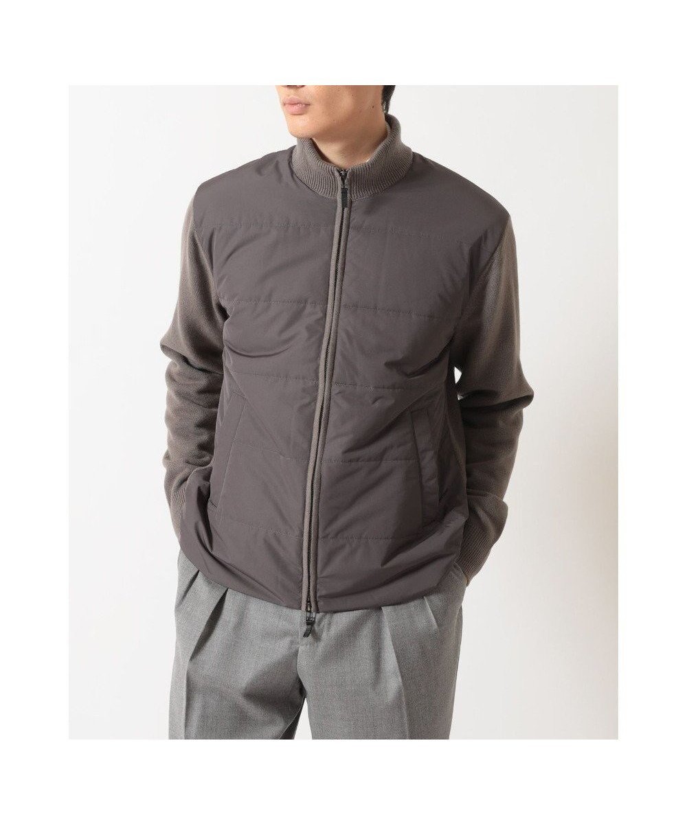 【ダックス/DAKS / MEN】のエクストラファインウール ニットブルゾン インテリア・キッズ・メンズ・レディースファッション・服の通販 founy(ファニー) 　ファッション　Fashion　メンズファッション　Fashion for Men　トップス・カットソー　Cut & Sew Tops　ニット・セーター / 定番トップス　Knit Tops & Sweaters　セーター　Sweater, Knitwear　タフタ　Taffeta, Structured Fabric　フロント　Front, Front Design　ブルゾン　Blouson, Bomber Jacket　夏　Summer　S/S・春夏　SS, Spring/Summer, Warm Season　A/W・秋冬　Autumn/Winter　グレージュ|ID: prp329100004777436 ipo3291000000034639910