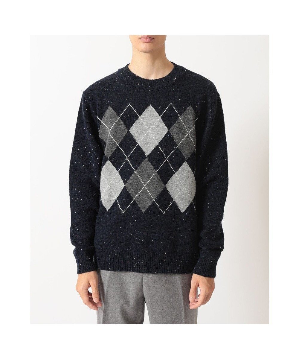 【ダックス/DAKS / MEN】のBUCOLIC アーガイルセーター 人気、トレンドファッション・服の通販 founy(ファニー) 　ファッション　Fashion　メンズファッション　Fashion for Men　トップス・カットソー　Cut & Sew Tops　ニット・セーター / 定番トップス　Knit Tops & Sweaters　セーター　Sweater, Knitwear　ネップ　Nepp, Slub Yarn　モチーフ　Motif, Design Theme　リラックス　Relax, Relaxed Fit　エレガント 上品　Elegant　夏　Summer　S/S・春夏　SS, Spring/Summer, Warm Season　A/W・秋冬　Autumn/Winter　 other-1|ID: prp329100004777439 ipo3291000000034639917