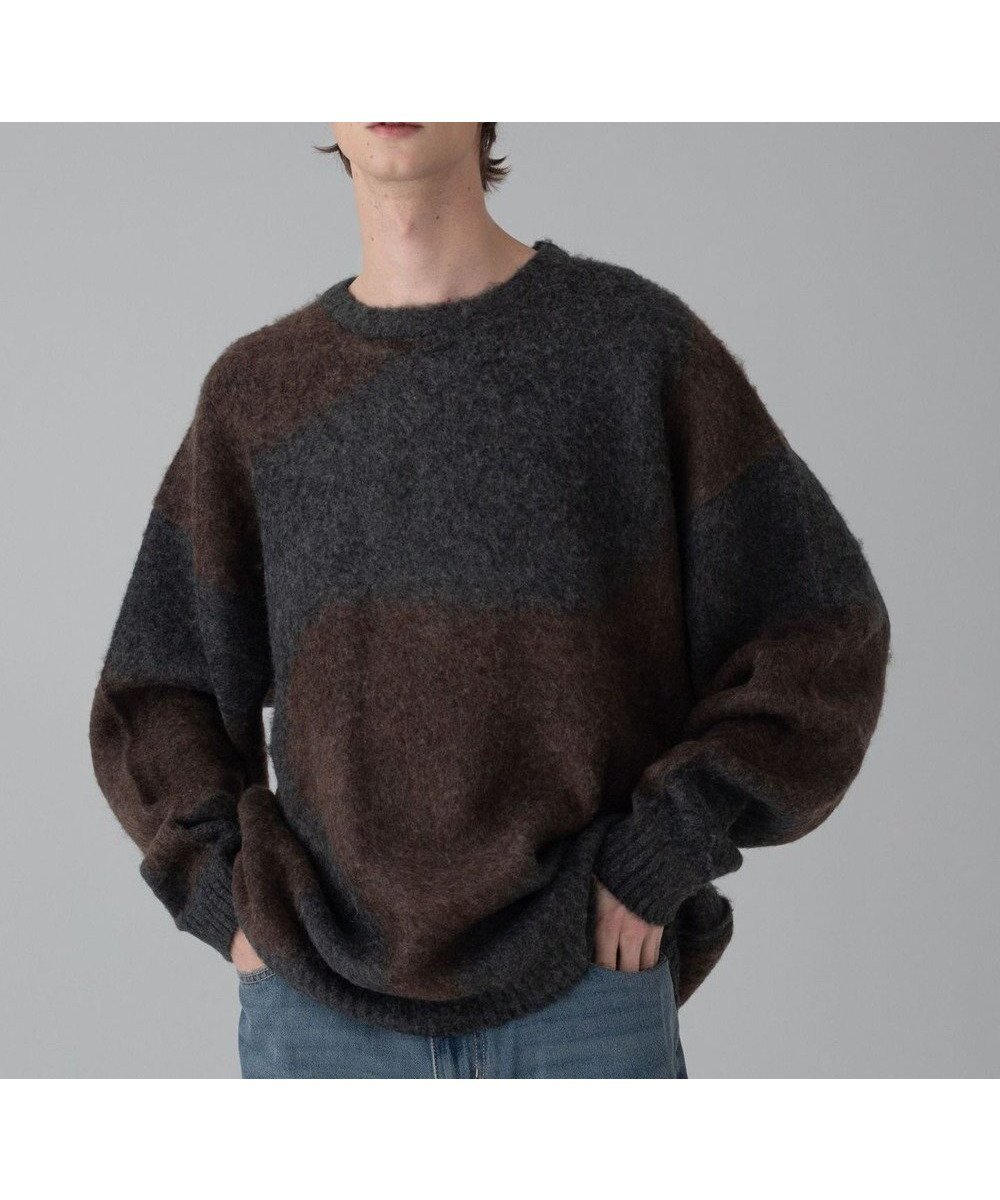 【ウィゴー/WEGO】の【ユニセックス着用ITEM/MLサイズ展開】ファジーパターンプルオーバー インテリア・キッズ・メンズ・レディースファッション・服の通販 founy(ファニー) ファッション Fashion レディースファッション Fashion for Women トップス・カットソー Cut & Sew Tops ニット Knit Tops & Sweaters カジュアルプルオーバー・ニットトップス Pullovers & Knit Tops / Casual Pullovers 春 Spring 秋 Autumn シンプル Simple, Minimal スマホ Smartphone, Mobile Device スラックス Slacks, Dress Pants セーター Sweater, Knitwear チェーン Chain, Chain Strap デニム Denim, Jeans Material 定番 Standard, Basic Item バランス Balance, Style Balance パターン Pattern, Design Print フラワー Flower, Floral ボトム Bottoms, Lower Wear マーブル Marble, Marble Pattern 冬 Winter / This Winter A/W・秋冬 Autumn/Winter おすすめ Recommended / Our Picks エレガント 上品 Elegant ダークグレー|ID: prp329100004777445 ipo3291000000034639934