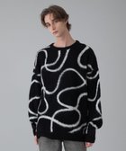 【ウィゴー/WEGO】の【ユニセックス着用ITEM/MLサイズ展開】ファジーパターンプルオーバー 人気、トレンドファッション・服の通販 founy(ファニー) ファッション Fashion レディースファッション Fashion for Women トップス・カットソー Cut & Sew Tops ニット Knit Tops & Sweaters カジュアルプルオーバー・ニットトップス Pullovers & Knit Tops / Casual Pullovers 春 Spring 秋 Autumn シンプル Simple, Minimal スマホ Smartphone, Mobile Device スラックス Slacks, Dress Pants セーター Sweater, Knitwear チェーン Chain, Chain Strap デニム Denim, Jeans Material 定番 Standard, Basic Item バランス Balance, Style Balance パターン Pattern, Design Print フラワー Flower, Floral ボトム Bottoms, Lower Wear マーブル Marble, Marble Pattern 冬 Winter / This Winter A/W・秋冬 Autumn/Winter おすすめ Recommended / Our Picks エレガント 上品 Elegant thumbnail ブラック|ID: prp329100004777445 ipo3291000000034639935