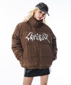 【ウィゴー/WEGO】の【ユニセックス着用ITEM/MLサイズ展開】パファーグラフィックブルゾン ブラウン|ID: prp329100004777449 ipo3291000000034639947