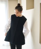 【ハッシュニュアンス/#Newans】のポッテリ―シルエットジレ ブラック|ID: prp329100004777458 ipo3291000000034639999