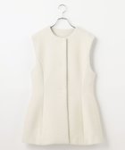 【ハッシュニュアンス/#Newans】のポッテリ―シルエットジレ ホワイト|ID: prp329100004777458 ipo3291000000034640000