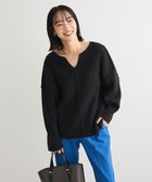 【グリーンパークス/Green Parks】のリブ切替Vネックニットプルオーバー 人気、トレンドファッション・服の通販 founy(ファニー) ファッション Fashion レディースファッション Fashion for Women トップス・カットソー Cut & Sew Tops ニット Knit Tops & Sweaters カジュアルプルオーバー・ニットトップス Pullovers & Knit Tops / Casual Pullovers Vネックトップス V-Neck Tops / V-Cut Neckline Shirts おすすめ Recommended / Our Picks スラックス Slacks, Dress Pants セーター Sweater, Knitwear ベーシック Basic, Essential ボトム Bottoms, Lower Wear ポケット Pocket, Pocket Detail ワイド Wide, Wide Fit 切替 Switching, Contrast Panel A/W・秋冬 Autumn/Winter thumbnail Black|ID: prp329100004777469 ipo3291000000034640088