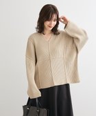 【グリーンパークス/Green Parks】のリブ切替Vネックニットプルオーバー 人気、トレンドファッション・服の通販 founy(ファニー) ファッション Fashion レディースファッション Fashion for Women トップス・カットソー Cut & Sew Tops ニット Knit Tops & Sweaters カジュアルプルオーバー・ニットトップス Pullovers & Knit Tops / Casual Pullovers Vネックトップス V-Neck Tops / V-Cut Neckline Shirts おすすめ Recommended / Our Picks スラックス Slacks, Dress Pants セーター Sweater, Knitwear ベーシック Basic, Essential ボトム Bottoms, Lower Wear ポケット Pocket, Pocket Detail ワイド Wide, Wide Fit 切替 Switching, Contrast Panel A/W・秋冬 Autumn/Winter thumbnail Light Beige|ID: prp329100004777469 ipo3291000000035549705
