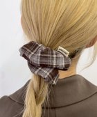 【ウィゴー/WEGO】のLチェックシュシュ ブラウンチェック2|ID: prp329100004777474 ipo3291000000035787260