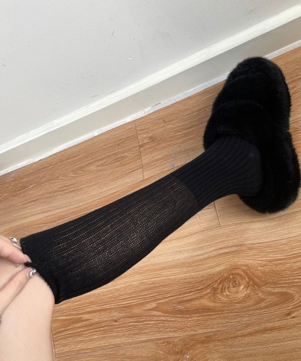 【ウィゴー/WEGO】のルーズフィットリブソックス インテリア・キッズ・メンズ・レディースファッション・服の通販 founy(ファニー) 　ファッション　Fashion　レディースファッション　Fashion for Women　ソックス&靴下　Socks & Hosiery　レッグウェア・ストッキング　Legwear & Hosiery　スニーカー　Sneakers, Trainers　スマホ　Smartphone, Mobile Device　ソックス　Socks, Hosiery　ブラック|ID: prp329100004777475 ipo3291000000034640122