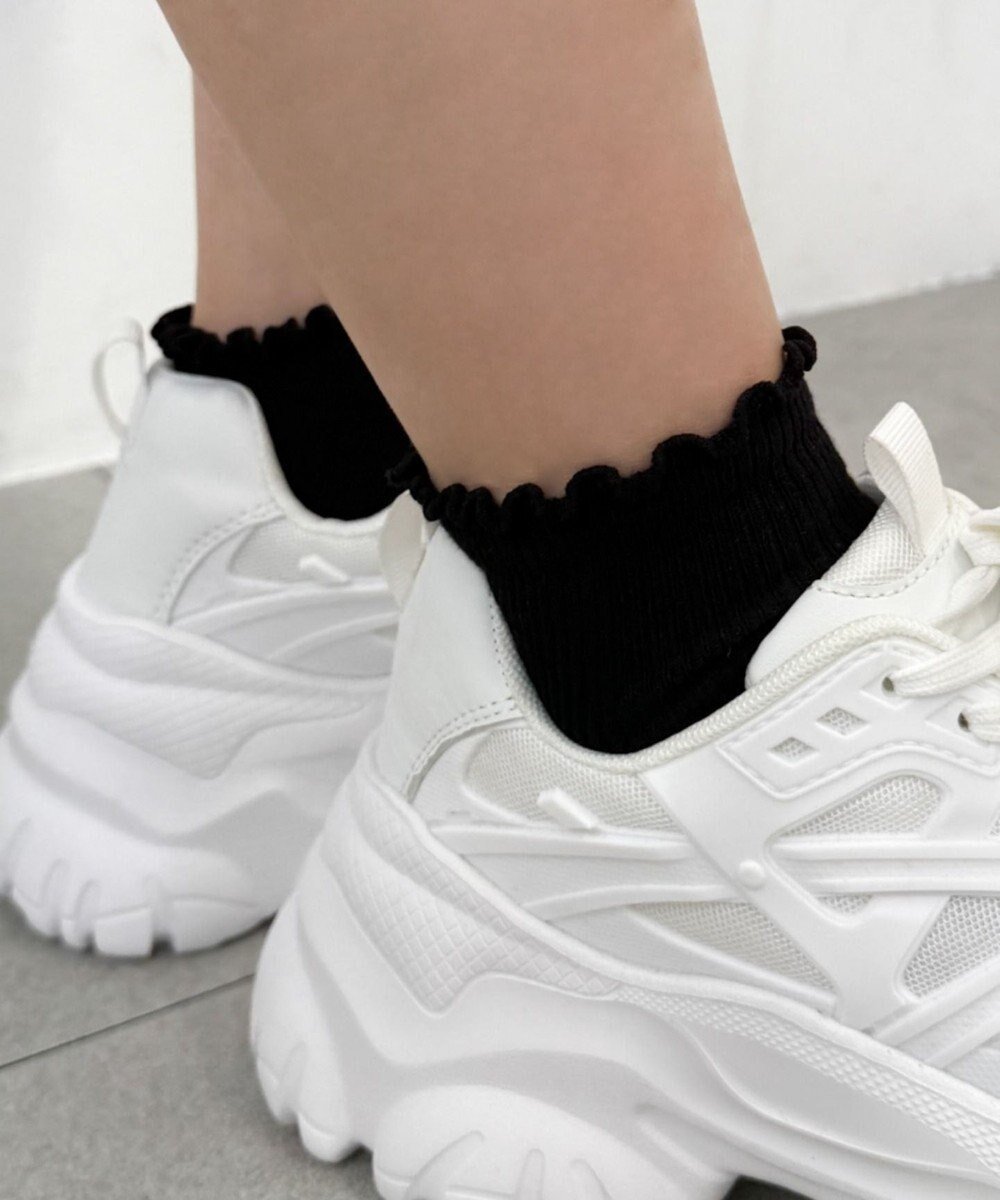 【ウィゴー/WEGO】のメローショートソックス インテリア・キッズ・メンズ・レディースファッション・服の通販 founy(ファニー) 　ファッション　Fashion　レディースファッション　Fashion for Women　ソックス&靴下　Socks & Hosiery　レッグウェア・ストッキング　Legwear & Hosiery　ショート　Short, Short Length　シンプル　Simple, Minimal　スニーカー　Sneakers, Trainers　スマホ　Smartphone, Mobile Device　ソックス　Socks, Hosiery　フェミニン　Feminine, Girly　ブラック|ID: prp329100004777482 ipo3291000000034640155