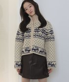 【ウィゴー/WEGO】のノルディックZIPニット ホワイトアイボリー|ID: prp329100004777489 ipo3291000000034640229