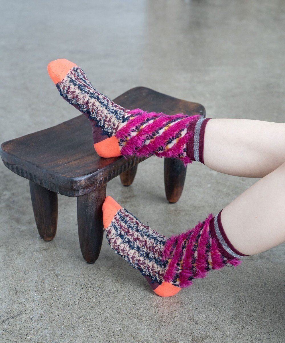 【コキュウ/COQ】のLESSER TALE ラメリバーシブルファーソックス インテリア・キッズ・メンズ・レディースファッション・服の通販 founy(ファニー) 　ファッション　Fashion　レディースファッション　Fashion for Women　ソックス&靴下　Socks & Hosiery　レッグウェア・ストッキング　Legwear & Hosiery　カラフル　Colorful Design　コレクション　Collection, Seasonal Line　ソックス　Socks, Hosiery　タンブラー　Tumbler, Travel Mug　バランス　Balance, Style Balance　リバーシブル　Reversible, Two-Sided　おすすめ　Recommended / Our Picks　犬　Dog　パープル|ID: prp329100004777493 ipo3291000000034640243