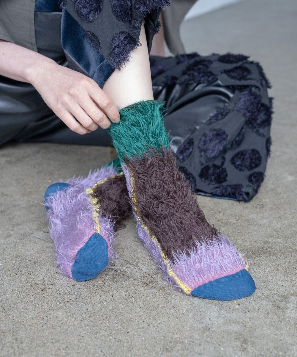 【コキュウ/COQ】のHAPPY PENGUIN リバーシブルファーソックス 人気、トレンドファッション・服の通販 founy(ファニー) 　ファッション　Fashion　レディースファッション　Fashion for Women　ソックス&靴下　Socks & Hosiery　レッグウェア・ストッキング　Legwear & Hosiery　コレクション　Collection, Seasonal Line　ソックス　Socks, Hosiery　タンブラー　Tumbler, Travel Mug　バランス　Balance, Style Balance　フラット　Flat, Flat Shoes　メランジ　Melange, Mixed Yarn　リバーシブル　Reversible, Two-Sided　おすすめ　Recommended / Our Picks　犬　Dog　 other-1|ID: prp329100004777494 ipo3291000000034640244