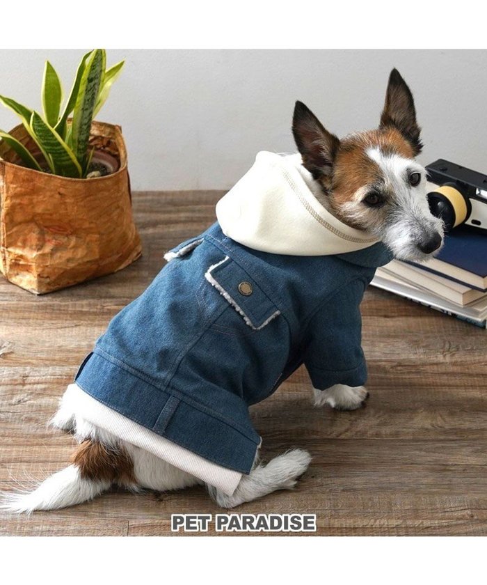 【ペットパラダイス/PET PARADISE / GOODS】のペットパラダイス 重ね着風デニムジャケット 小型犬 インテリア・キッズ・メンズ・レディースファッション・服の通販 founy(ファニー) https://founy.com/ ジャケット Jacket, Outerwear デニム Denim, Jeans Material パーカー Hoodie, Parka 冬 Winter / This Winter 夏 Summer 春 Spring S/S・春夏 SS, Spring/Summer, Warm Season 犬 Dog A/W・秋冬 Autumn/Winter ホーム・キャンプ・アウトドア・お取り寄せ Home Living / Home & Lifestyle / Camping Gear / Outdoor Camping ペットグッズ Pet Supplies |ID: prp329100004778169 ipo3291000000034649135