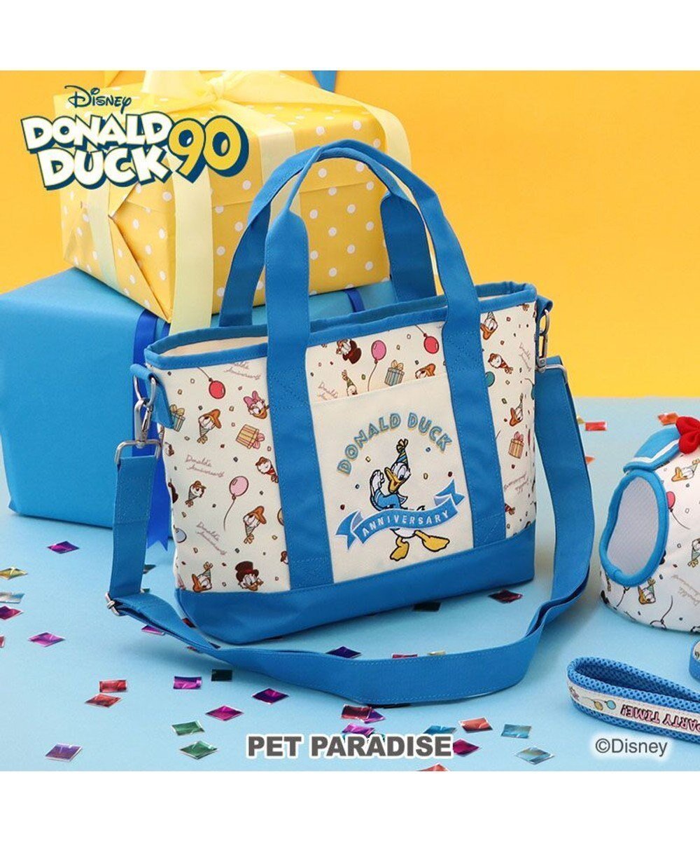 【ペットパラダイス/PET PARADISE / GOODS】のディズニー ドナルドダック 90周年 お散歩バッグ 《パーティ柄》 インテリア・キッズ・メンズ・レディースファッション・服の通販 founy(ファニー) 　ショルダー　Shoulder, Shoulder Strap　パーティ　Party, Party Style　犬　Dog　ホーム・キャンプ・アウトドア・お取り寄せ　Home Living / Home & Lifestyle / Camping Gear / Outdoor Camping　ペットグッズ　Pet Supplies　パーティ柄|ID: prp329100004778172 ipo3291000000034649142
