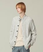 【ジェイ プレス/J.PRESS / MEN】の【Cash Lamb s Wool】ケーブルニット カーディガン ライトグレー系|ID: prp329100004778177 ipo3291000000034649165