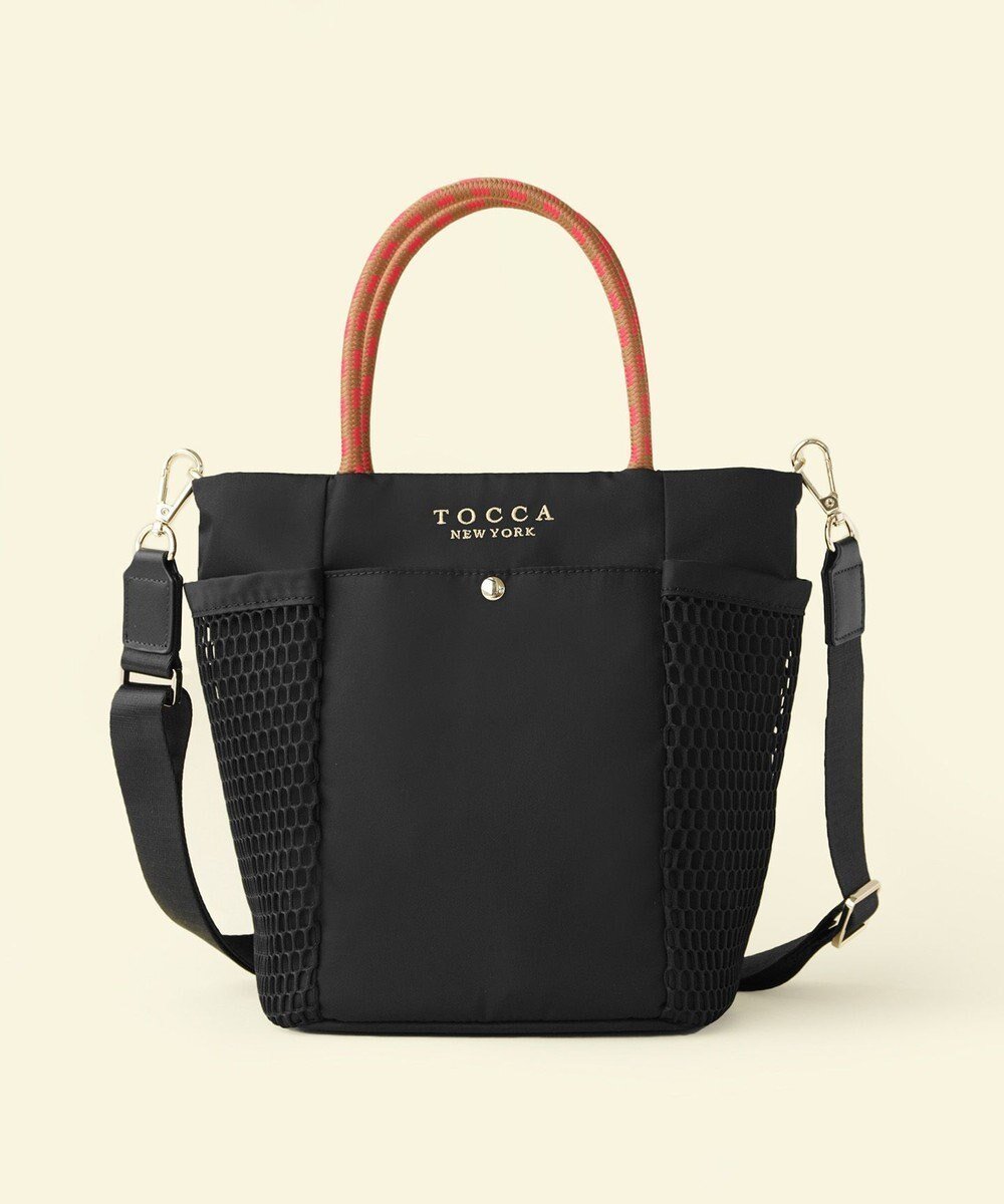 【トッカ/TOCCA】のPESCA BAG ナイロンバッグ インテリア・キッズ・メンズ・レディースファッション・服の通販 founy(ファニー) 　ファッション　Fashion　レディースファッション　Fashion for Women　バッグ　Bags　アウトドア　Outdoor Clothing　コンパクト　Compact, Small Size　軽量　Lightweight, Ultra Light　スタイリッシュ　Stylish, Fashionable　財布　Wallet, Purse　ポケット　Pocket, Pocket Detail　メッシュ　Mesh, Net Fabric　ラップ　Wrap, Wrap Design　旅行　Travel　ビジネス 仕事 通勤　Business / Work / Commuting　ブラック系5|ID: prp329100004778188 ipo3291000000034649257