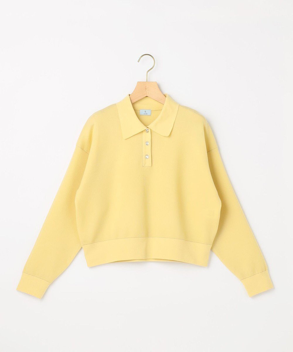 【組曲/KUMIKYOKU】の【先行予約】オーガンスキッパー ニット インテリア・キッズ・メンズ・レディースファッション・服の通販 founy(ファニー) ファッション Fashion レディースファッション Fashion for Women トップス・カットソー Cut & Sew Tops ニット Knit Tops & Sweaters オーガンジー Organza Fabric 春 Spring コンパクト Compact, Small Size スウェット / スエット Sweatshirt, Sweatwear スキッパー Skipper, Open Collar セーター Sweater, Knitwear バランス Balance, Style Balance ビジュー Bijou, Jewel-like Accent フェミニン Feminine, Girly フレア Flare, Flared ボトム Bottoms, Lower Wear S/S・春夏 SS, Spring/Summer, Warm Season 夏 Summer スプレーイエロー系|ID: prp329100004778196 ipo3291000000034649286